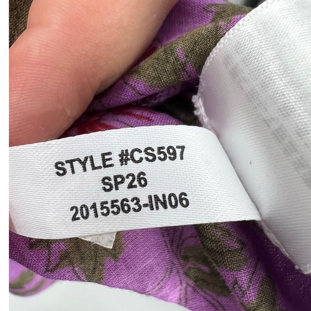 J. Crew Women's Wave Maxi Dress in Iris Floral Voile Bright Purple Size XXL NWT - Picture 5 of 10
